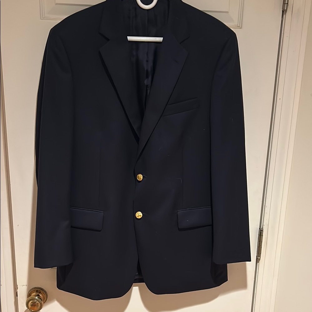 BROOKS BROTHERS Madison fit US size 41R Classic men’s navy blue wool blazer